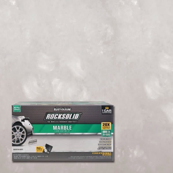 Rust-Oleum 76 Oz Marble Mountain White Garage Floor Kit