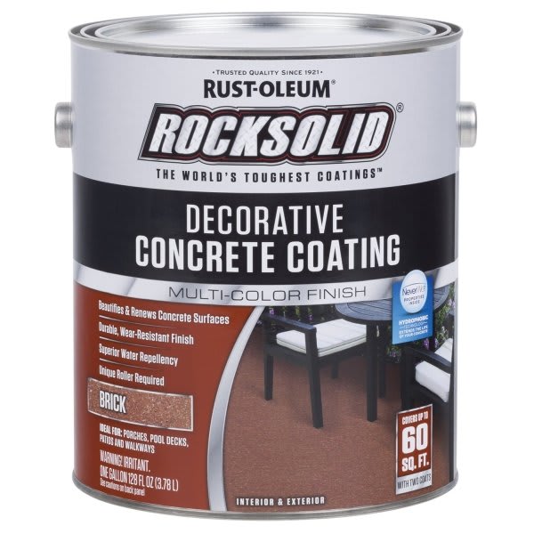 Rust-Oleum 128 Oz Brick Decorative Concrete Coating Package Of 2