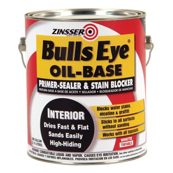 Zinsser Bulls Eye 128 Oz White Oil-Base Primer Package Of 4