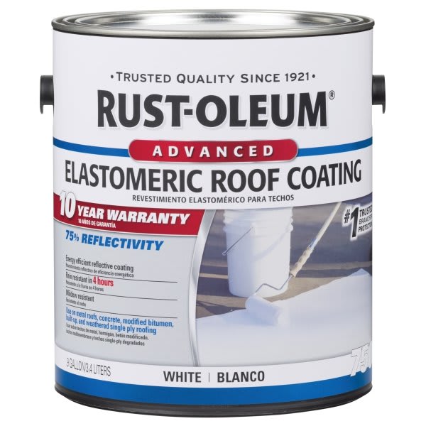 Rust-Oleum 115.2 Oz 10-Year Elastomeric Roof Coating Package Of 2