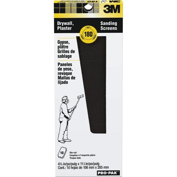 3m 99433 4-3/16" X 11-1/4" 80d Drywall Sanding Sheet, Package Of 25