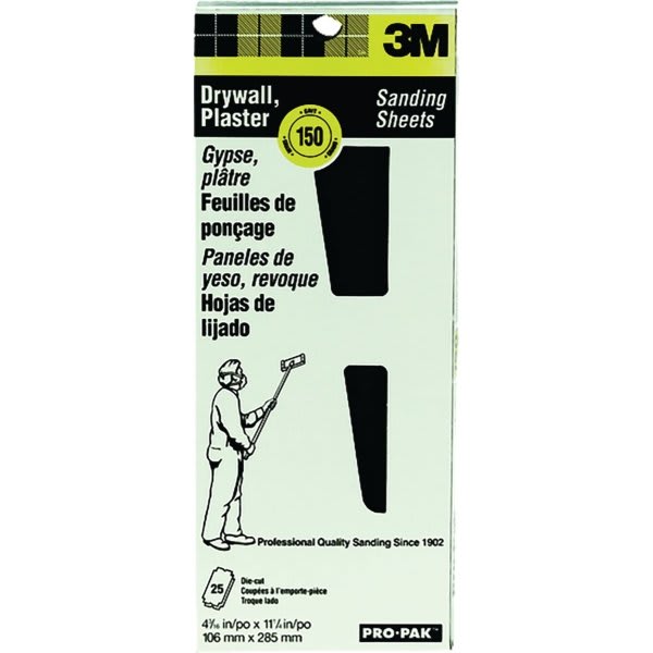 3m 99430na 4-3/16" X 11-1/4" 120c Drywall Sanding Sheet, Package Of 250