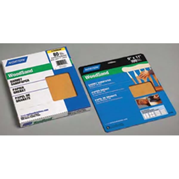 Norton 01495 9" X 11" 120a Garnet Sandpaper Bulk, Package Of 500