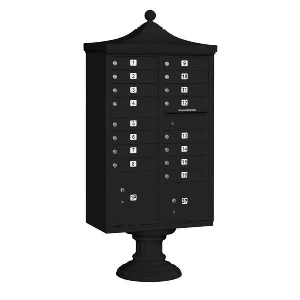 Salsbury Industries Regency Decorative- Black-Includes Top-Cover-16a Doors