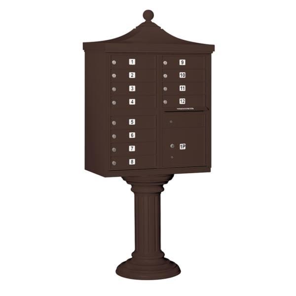 Salsbury Industries Regency Decorative- Bronze-Includes Top And Cover