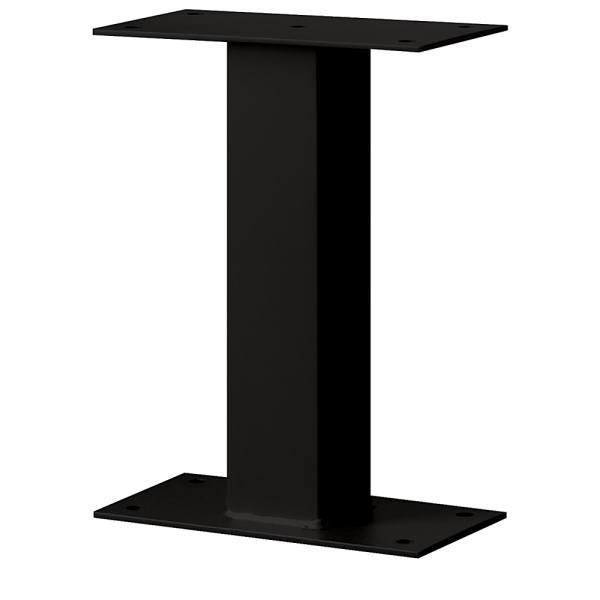Salsbury Industries Standard Pedestal, Bolt Mounted, For Mail Package Drop,black