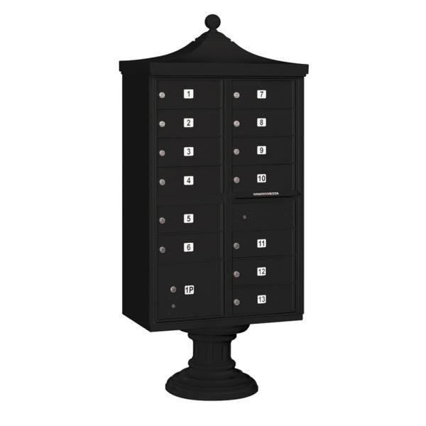 Salsbury Industries Regency Decorative- -Includes Top And Cover- Black