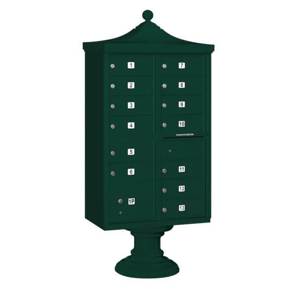 Salsbury Industries Regency Decorative- -Includes Top And Cover- Green