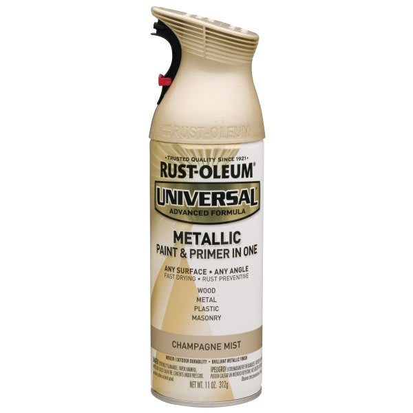 Rust-Oleum Champagne Mist All Surface Metallic Spray Paint/Primer, Package Of 6