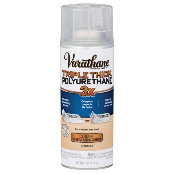 Rust-Oleum Semi-Gloss Triple Thick Polyurethane Spray Paint, Package Of 6