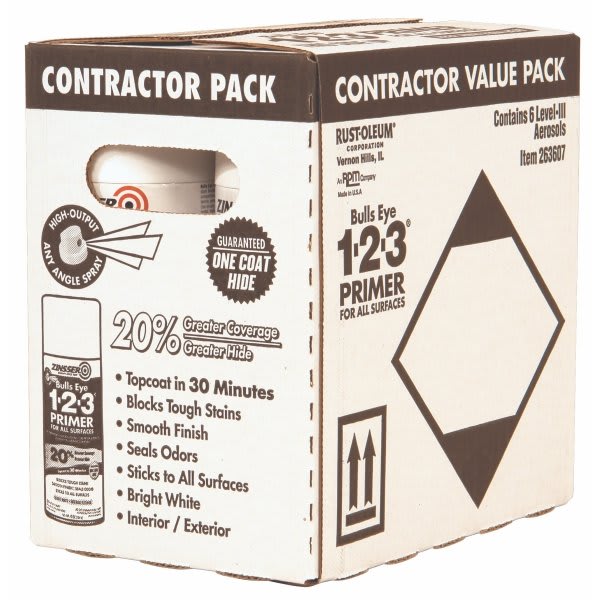 Zinsser All-Purpose Primer Spray Contractor Pack, Package Of 6