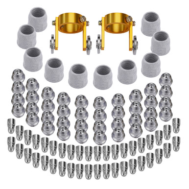 AP80-92, 80-Amp Non-touch Pilot Arc Plasma Cutter Consumable Set, Compatible with CHF-50 CHF-60 and APC-40HF, APC-50HF, APC-60HF, APC-70HF, APC-80HF AP80-92