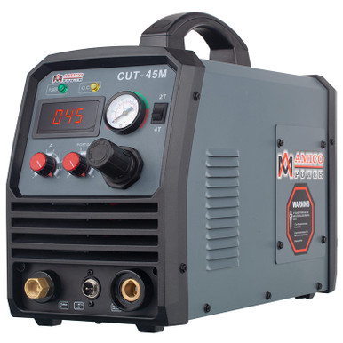 CUT-45M, 45 Amp Professional Plasma Cutter, 100~250V Wide Voltage, 2/5 inch Clean Cut. CUT-45M