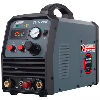 CUT-50HF, 50 Amp Non-touch Pilot Arc Plasma Cutter, 100~250V Wide Voltage, 3/5 inch Clean Cut. CUT-50HF