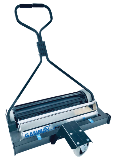Gamma 25" Ceramic Magnetic Rolling Sweeper for Steel Shot - Continuous Discharge GA25