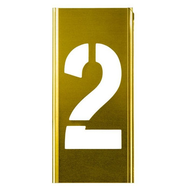 Stencil Sort-4" Brass Gothic 2 100142