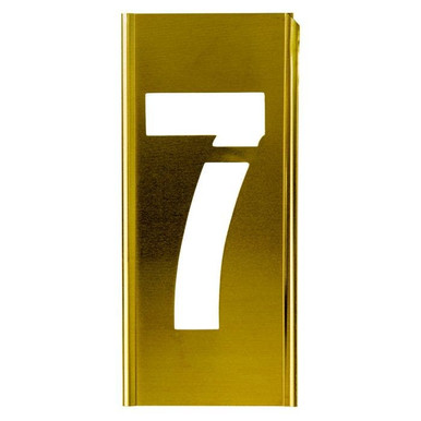 Stencil Sort-4" Brass Gothic 7 100147