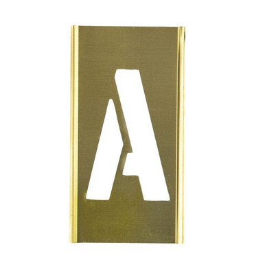Stencil Sort-6" Brass Gothic A 10016A