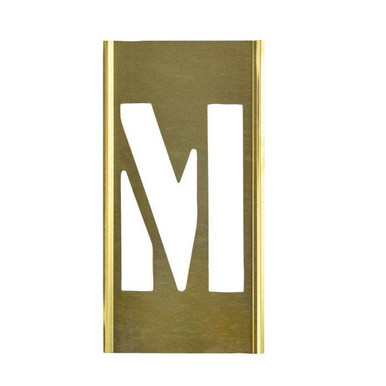 Stencil Sort-6" Brass Gothic M 10016M