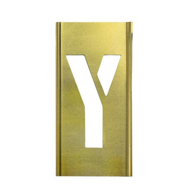 Stencil Sort-6" Brass Gothic Y 10016Y