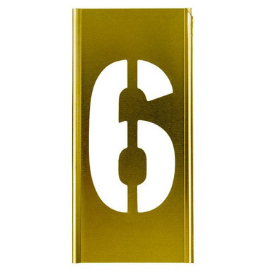 Stencil Sort-8" Brass Gothic 6 101606