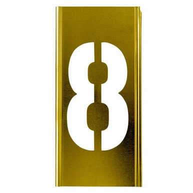 Stencil Sort-8" Brass Gothic 8 101608