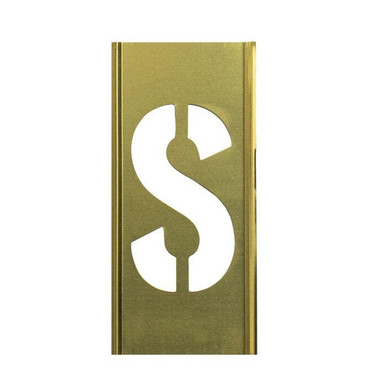 Stencil Sort-8" Brass Gothic S 10160S