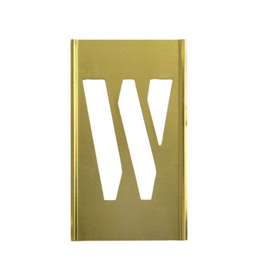 Stencil Sort-8" Brass Gothic W 10160W