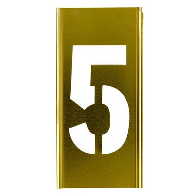 Stencil Sort-12" Brass Gothic 5 101625