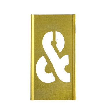 Stencil Sort-12" Brass Gothic AMPSND 10162AMP