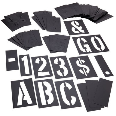 Stencil Set-Letter/Number 6" PVC 138Pcs. 10188