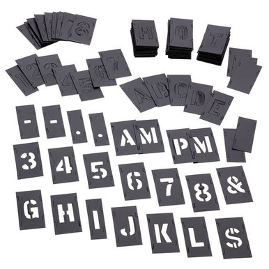 Stencil Set-Letter/Number 1" PVC 138Pcs. 10189