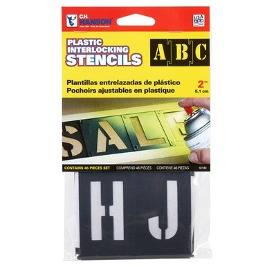 Stencil Set-Letter/Number 2" PVC 46Pcs. 10192