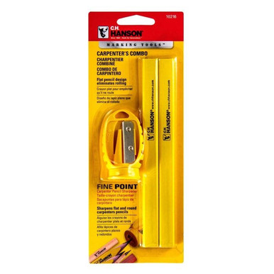 2 Carpenter Pencils With 1 Carpenter Pencil Sharpener 10216