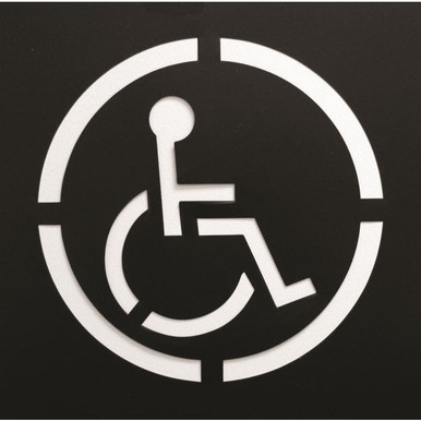 Stencil-(Handicap Symbol) 15-1/2"Dia PVC 12416