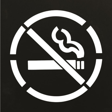 Stencil-(No Smoking Symbol) 15-1/2"Dia PVC 12418
