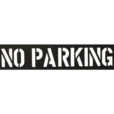 Stencil-NO PARKING 12" Characters PVC 12430