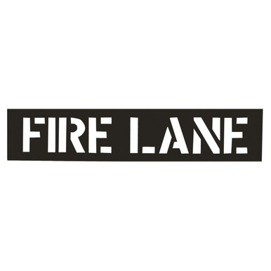 Stencil-FIRE LANE 12" Characters PVC 12432