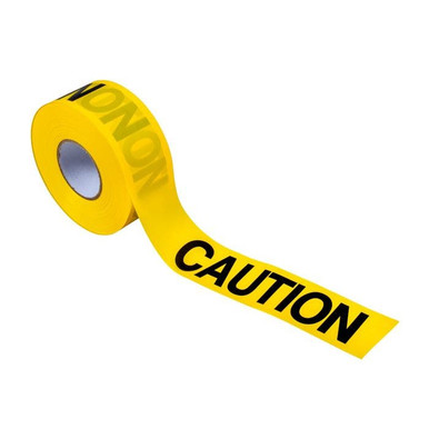 Barricade Tape-CAUTION 1000'x3"x3Mil Display Box 14090
