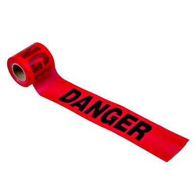 Barricade Tape-DANGER 200'x3"x2Mil Red 15007