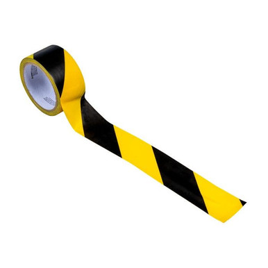 Aisle Marking Tape-54'x2" Black/Yellow 15045