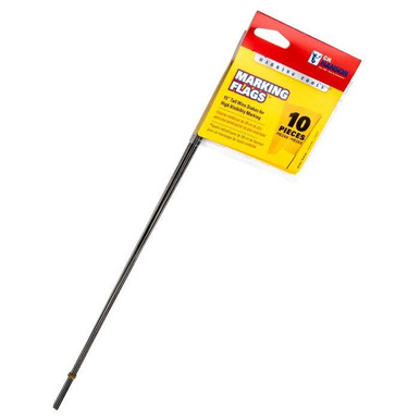 Stake Flags-15" Staff, 2-1/2"x3-1/2" Flag, Yellow10Pcs. 15181
