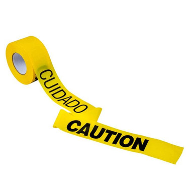 Barricade Tape-CAUTION/CUIDADO 1000'x3"x2Mil 16002