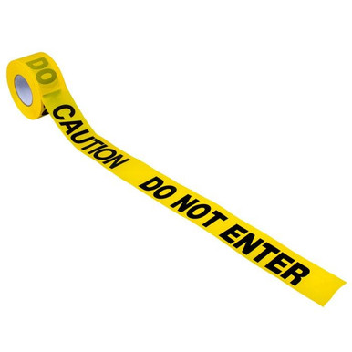 Barricade Tape-CAUTION DO NOT ENTER 1000'x3"x2Mil 16004