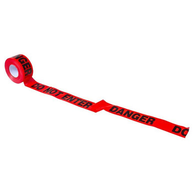 Barricade Tape-DANGER DO NOT ENTER 1000'x3"x2Mil Red 16005