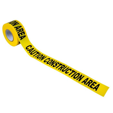 Barricade Tape-CAUT CONSTRUCTION AREA 1000'x3"x2Mil 16009