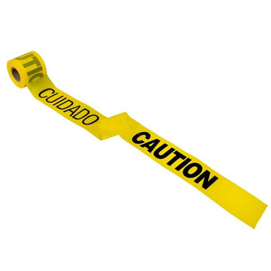 Barricade Tape-CAUTION/CUIDADO 300'x3"x2Mil 16102