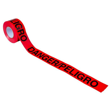 Barricade Tape-DANGER/PELIGRO 1000'x3"x2Mil 16554