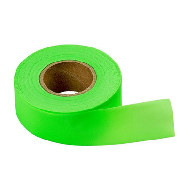 Flag Tape-150'x1-3/16"x4Mil Lime Fluorescent 17001