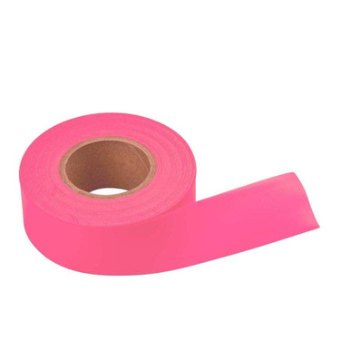 Flag Tape-150'x1-3/16"x4Mil Pink Fluorescent 17003